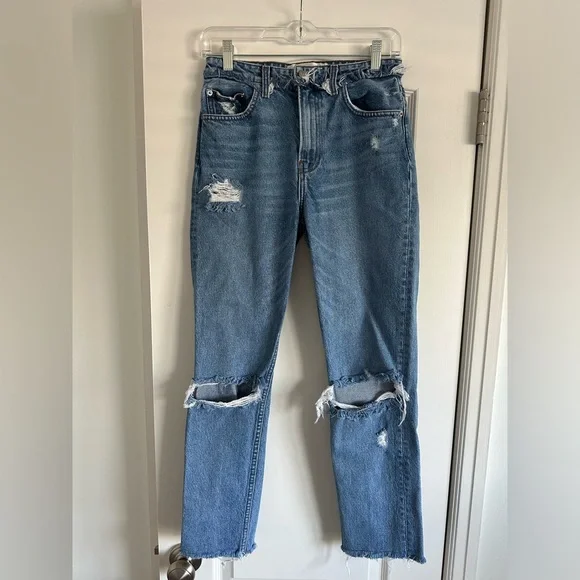 Reformation | Jeans | Reformation Julia High Cigarette Jean Size 25 Color  Savu Distressed
